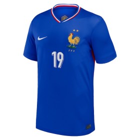Levné Francie Fofana 19 Domácí Fotbalové dresy ME 2024 Krátký Rukáv